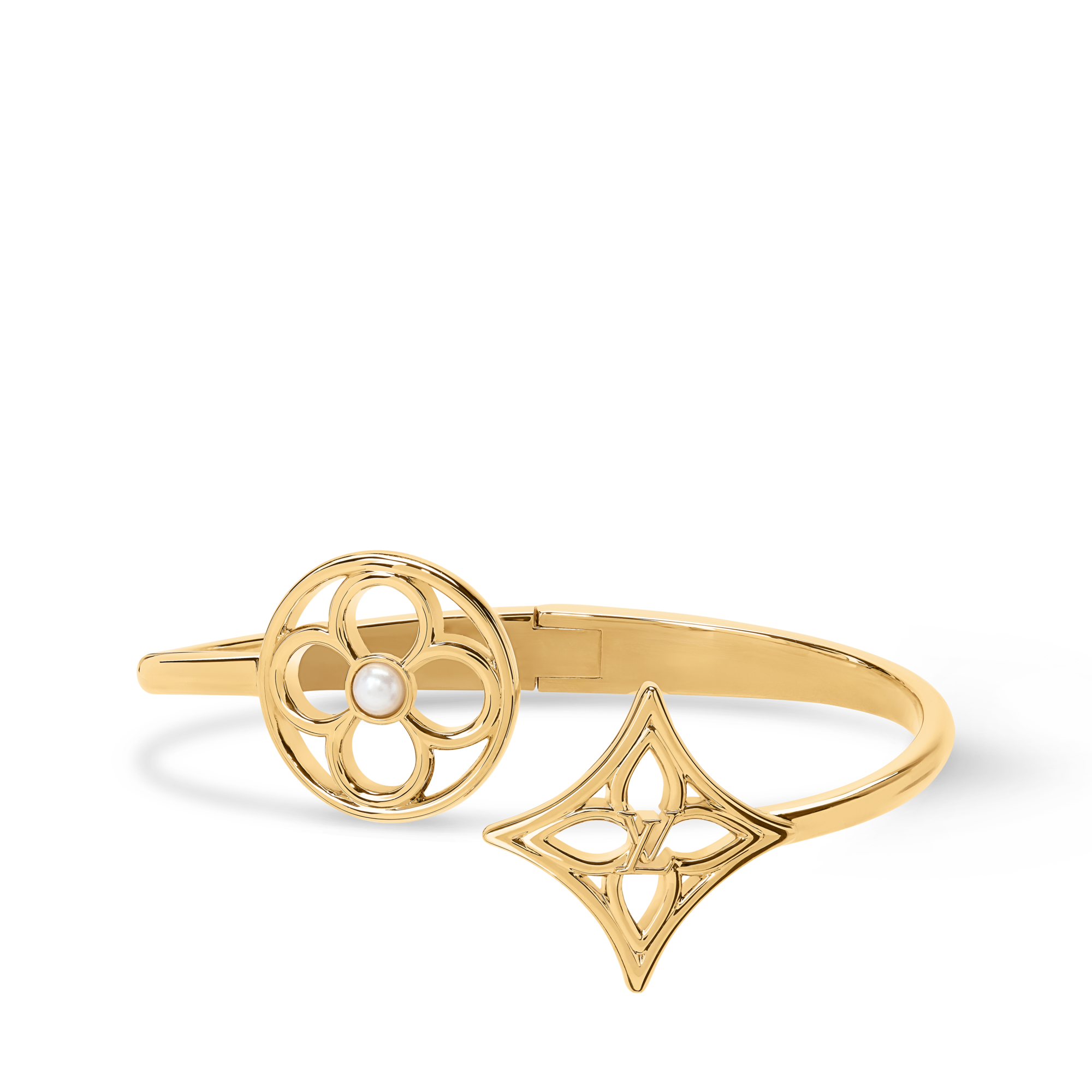 LV Script Hoops PM . - Luxury Fashion Jewellery - M03527 Gold